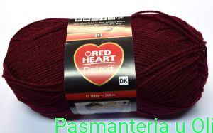 Włóczka Detroit Red Heart Coats 100g - 266m kol. 00999