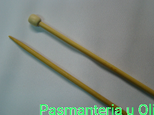 Druty bambusowe proste 35cm 8,0mm OPUS