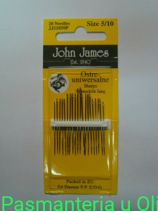 Igły ostre - uniwersalne John James 5/10