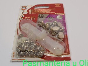 Napy z masą perłową, nikiel 12,6mm