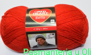 Włóczka Bella Red Heart Coats 100g - 300m kol. 00041