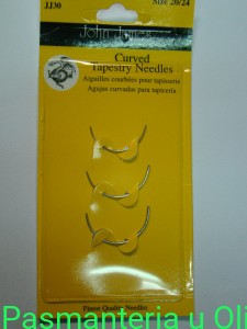 Igły zakrzywione, półokrągłe John James 20/24