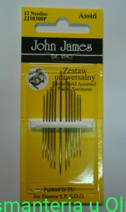 Igły zestaw uniwersalny John James