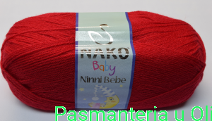 Włóczka Ninni Bebe Nako Baby Antyalergiczna 100g - 425m kol. 6555