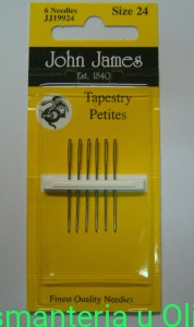 Igły tapestry do gobelinu tępe John James 24