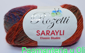 Włóczka Sarayli Rozetti 100g - 180m kol. 104-17
