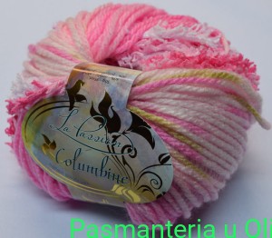 Włóczka Columbine La Passion 50g - 95m kol. pink