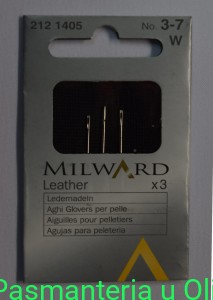 Igły do skóry, stal Milward Coats 3-7