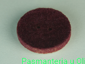 Guziki drewniane aksamitne