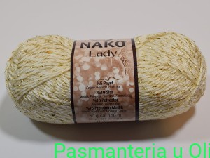 Włóczka z cekinami Lady Nako 50g - 150m kol. 300A