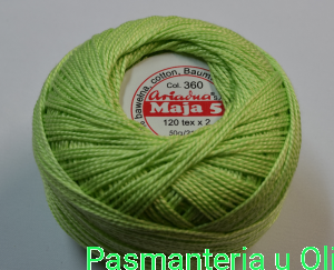 Kordonek Maja 5 120 tex x 2 50g/210m Ariadna kol. 360