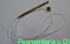 Szydełko bambusowe tunezyjskie z żyłką 120cm 6,5 mm 