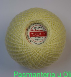Kordonek kaja 15 50 tex x 3 30g/200m Ariadna kol. 301