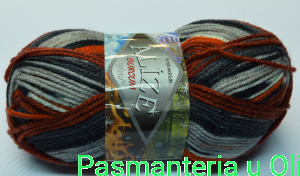 Włóczka Burcum "Cizgi" Alize 100g - 210m kol. 4327