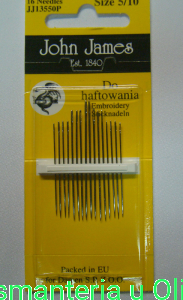 Igły do haftowania John James 5/10
