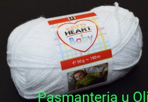 Włóczka Baby Red Heart Coats 50g - 190m kol. 08500